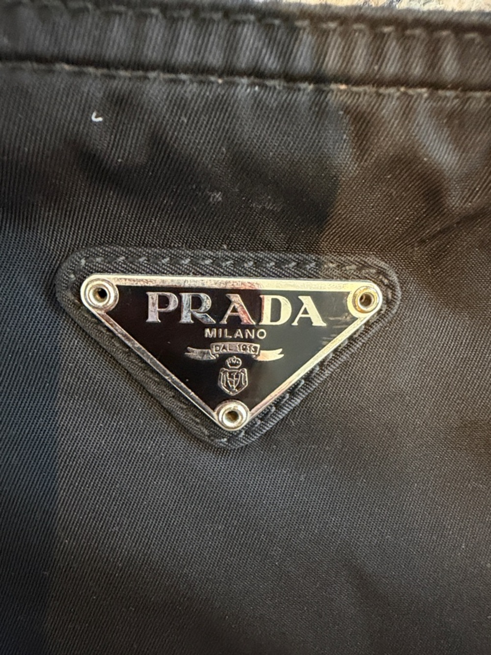 Prada Black Nylon Messenger Crossbody with Triangle Logo - Picture 2 of 9